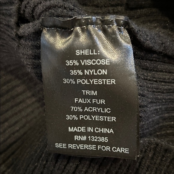 Stella & Lorenzo Faux Fur Cuff Sweater - Picture 5 of 8